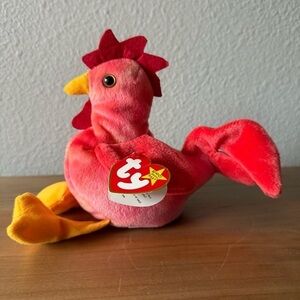 Rare Ty Beanie Babies “Strut” the rooster
